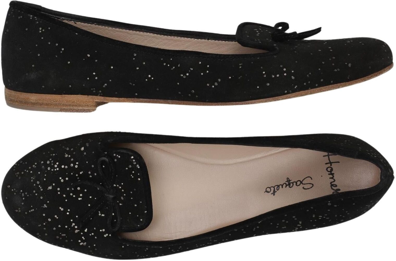 Homers Damen Ballerina, Schwarz, Gr. EU 39, kein / Etikett - Second Hand