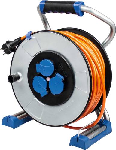 AS Schwabe 23641 Kabeltrommel 40m Orange Schutzkontakt-Stecker