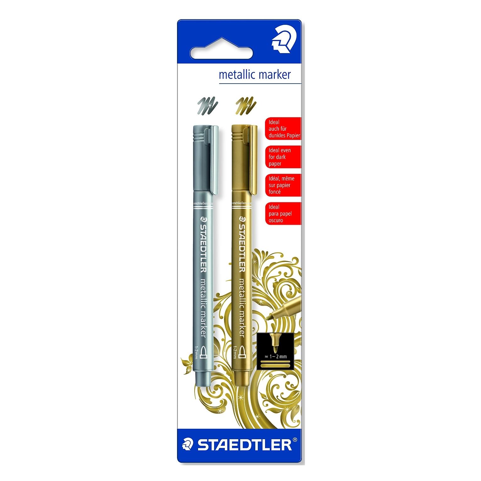 Staedtler Metallic Marker gold/silb. 2er (2x) (8323-S BK2)