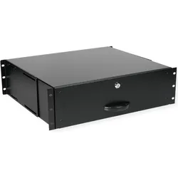 Roline 19-Zoll Tastatureinschub 3 HE, Serverschrank Zubehör, Schwarz