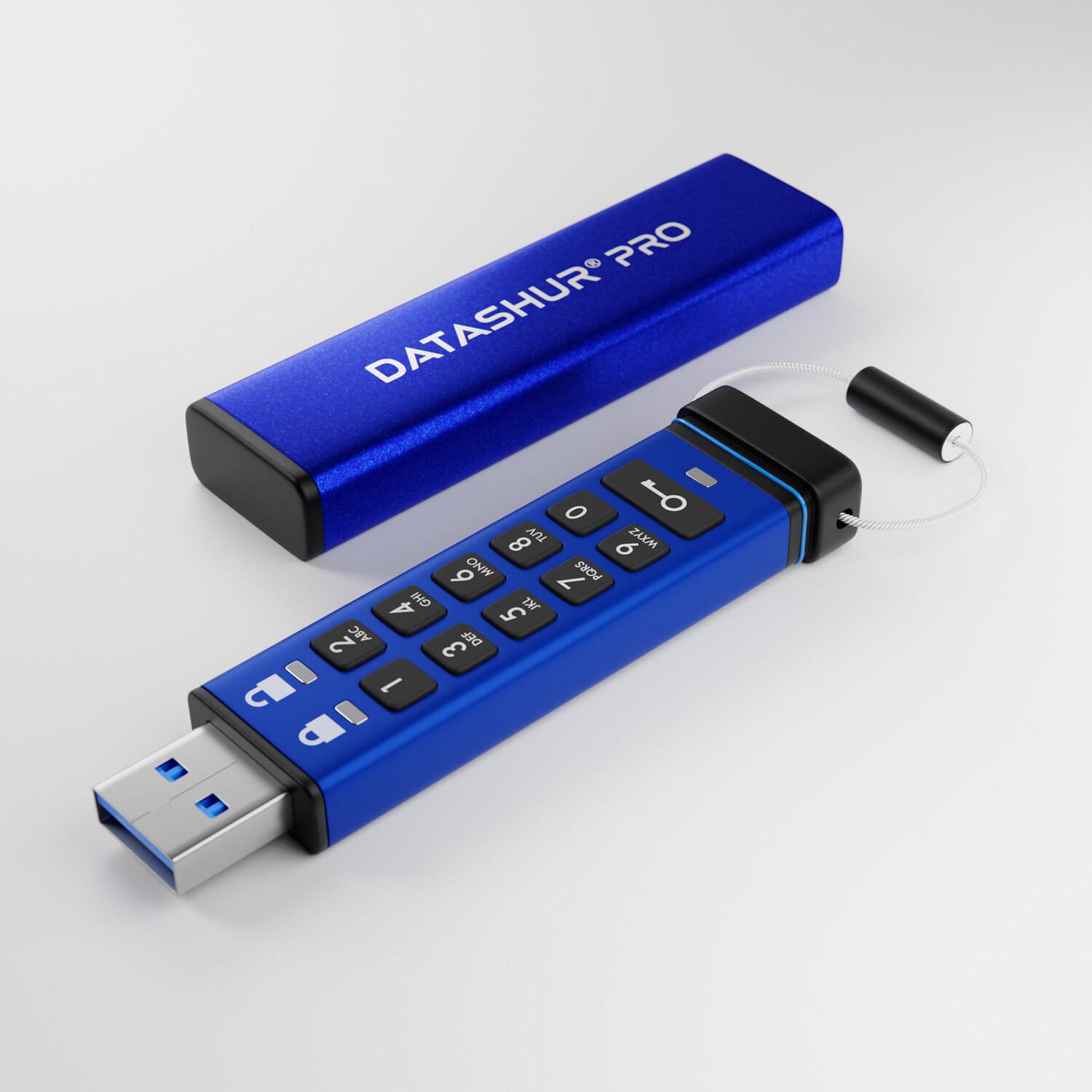 iStorage datAshur Pro USB-Stick 64 GB IS-FL-DA3-256-64