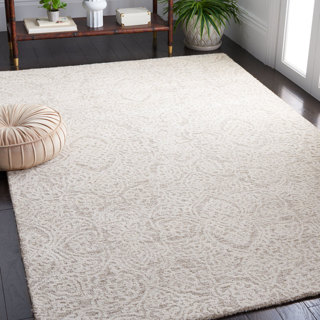 Latitude Vive Metro Floral Area Rug In Natural / Ivory Ivory;Natural Rectangle 122 x 183 cm