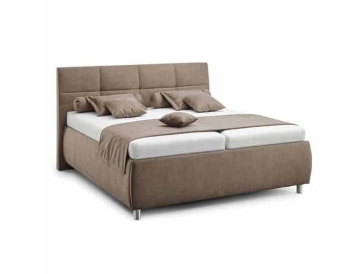 Trendstore Alica Polsterbett - Webstoff GDU 04 hellbraun