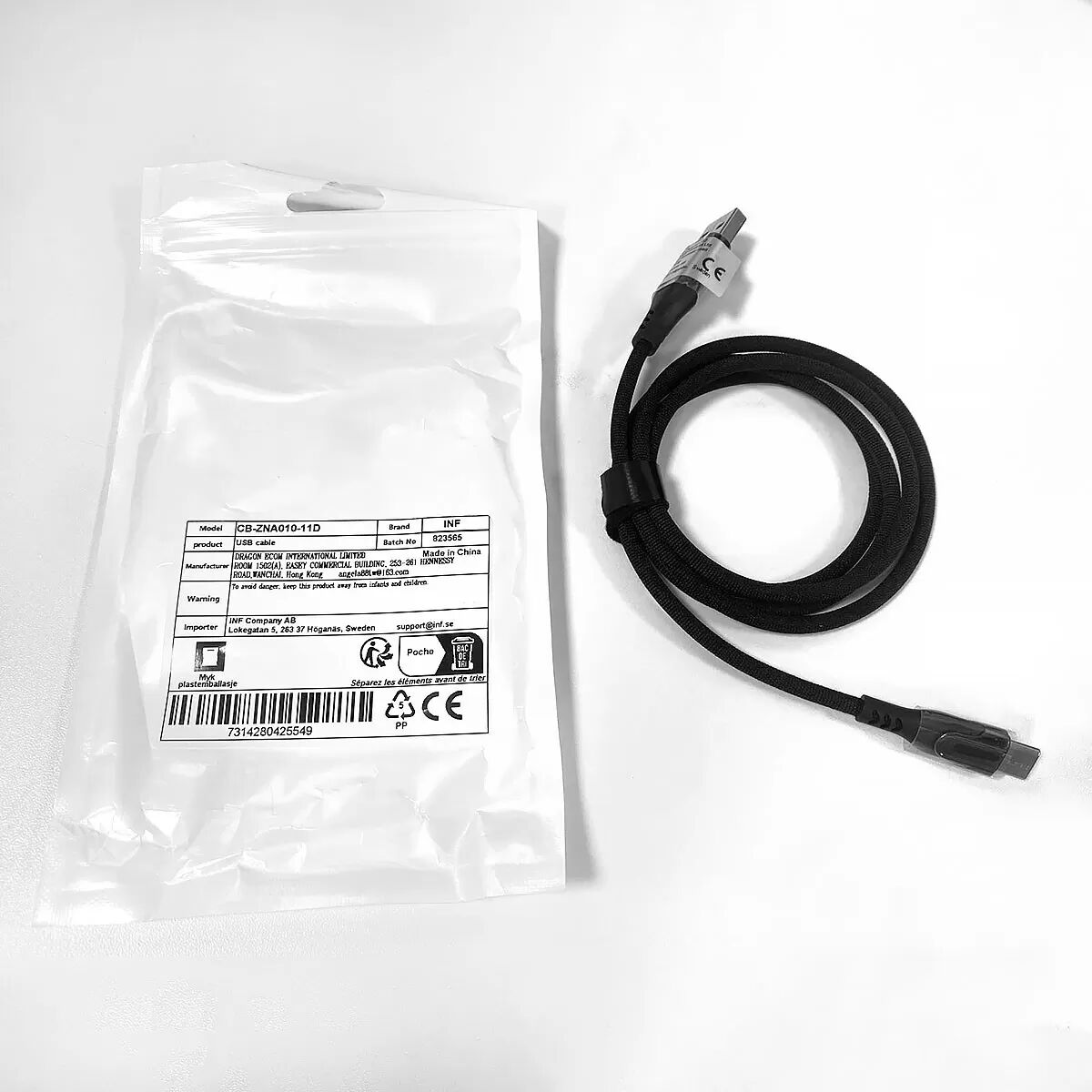 INF Câble de charge rapide USB-C 1 mètres