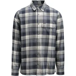 Lundhags Herren Järpen Plaid Flanellhemd - L - Dark Sky blue