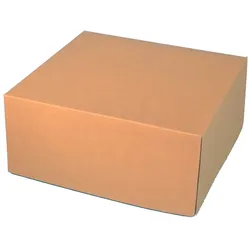 50 Tortenkartons Cakeboxen Bio braun fettdicht 34x34x11cm 1-teilig