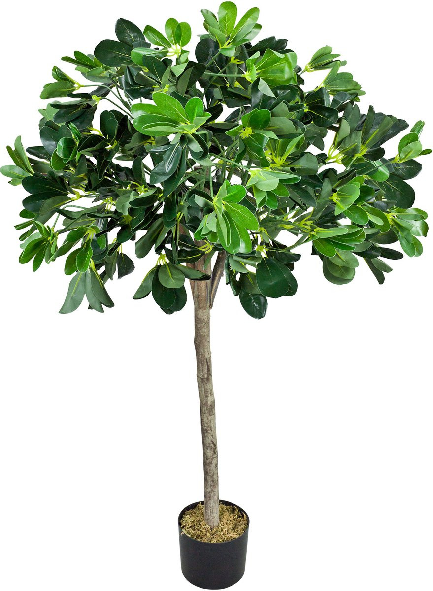 Decovego Kunstmatige Schefflera Plant, Kunstmatige Parapluboom, Groen