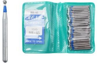 Uplift Essentials 50 Piece Dental Diamond Burs Set High Speed Polishing And Smoothing Drill Tools br 45