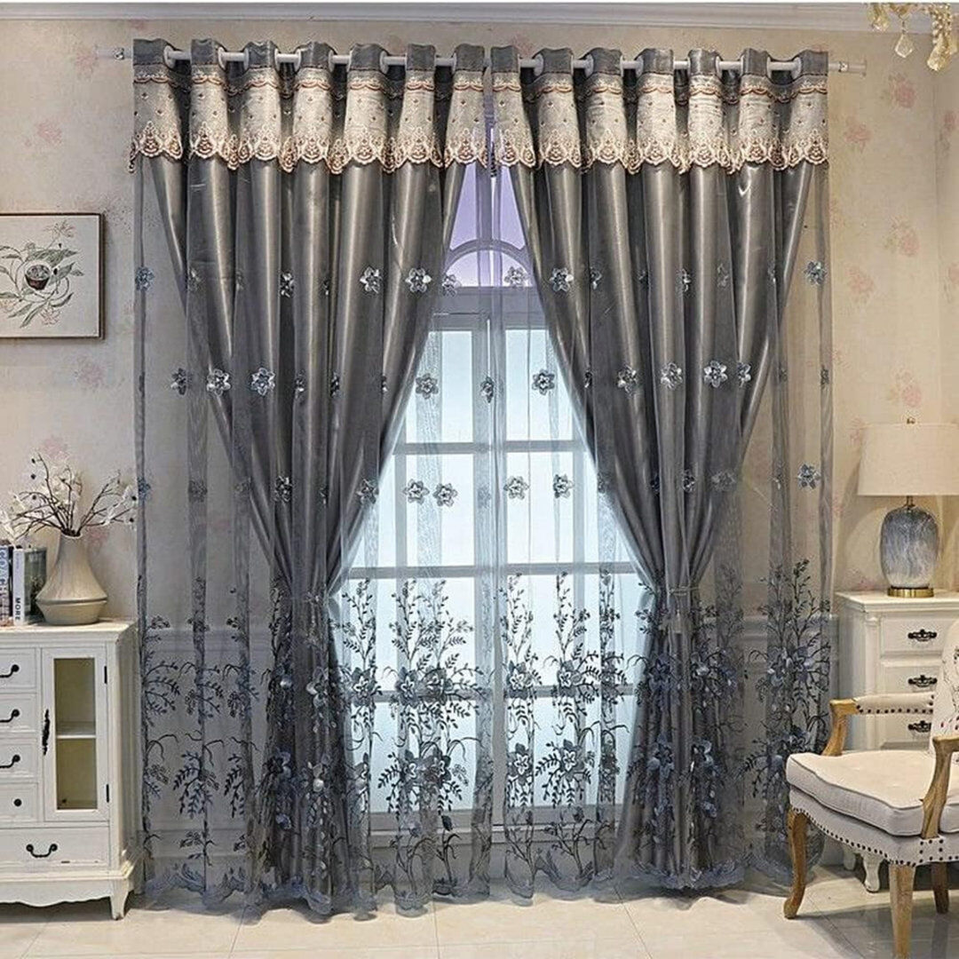 Marlow Home Co. Room Darkening Curtain Panel Pair Grey 167cm W X 215cm H