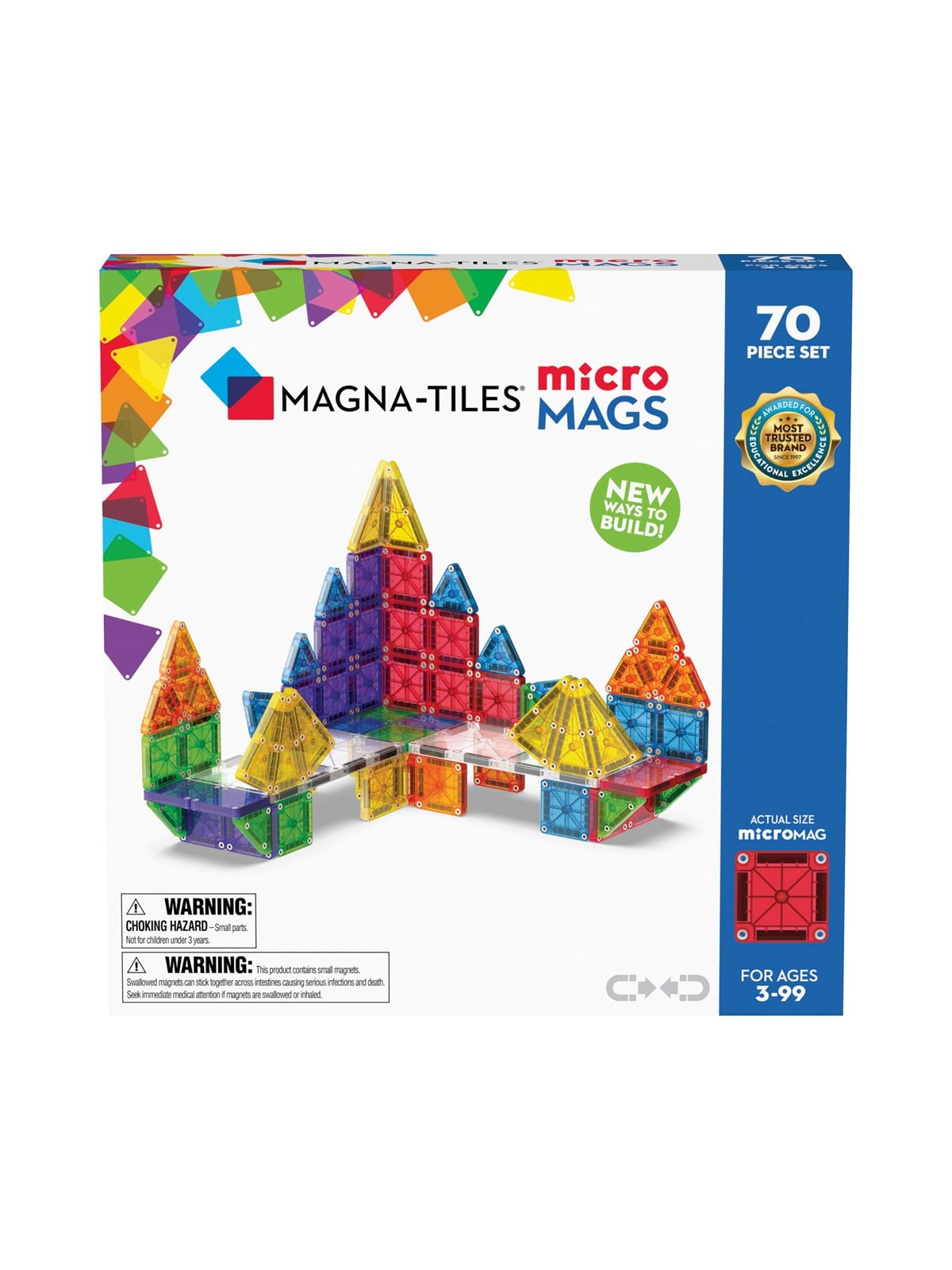 Magna-Tiles MicroMAGS Deluxe set 70pcs