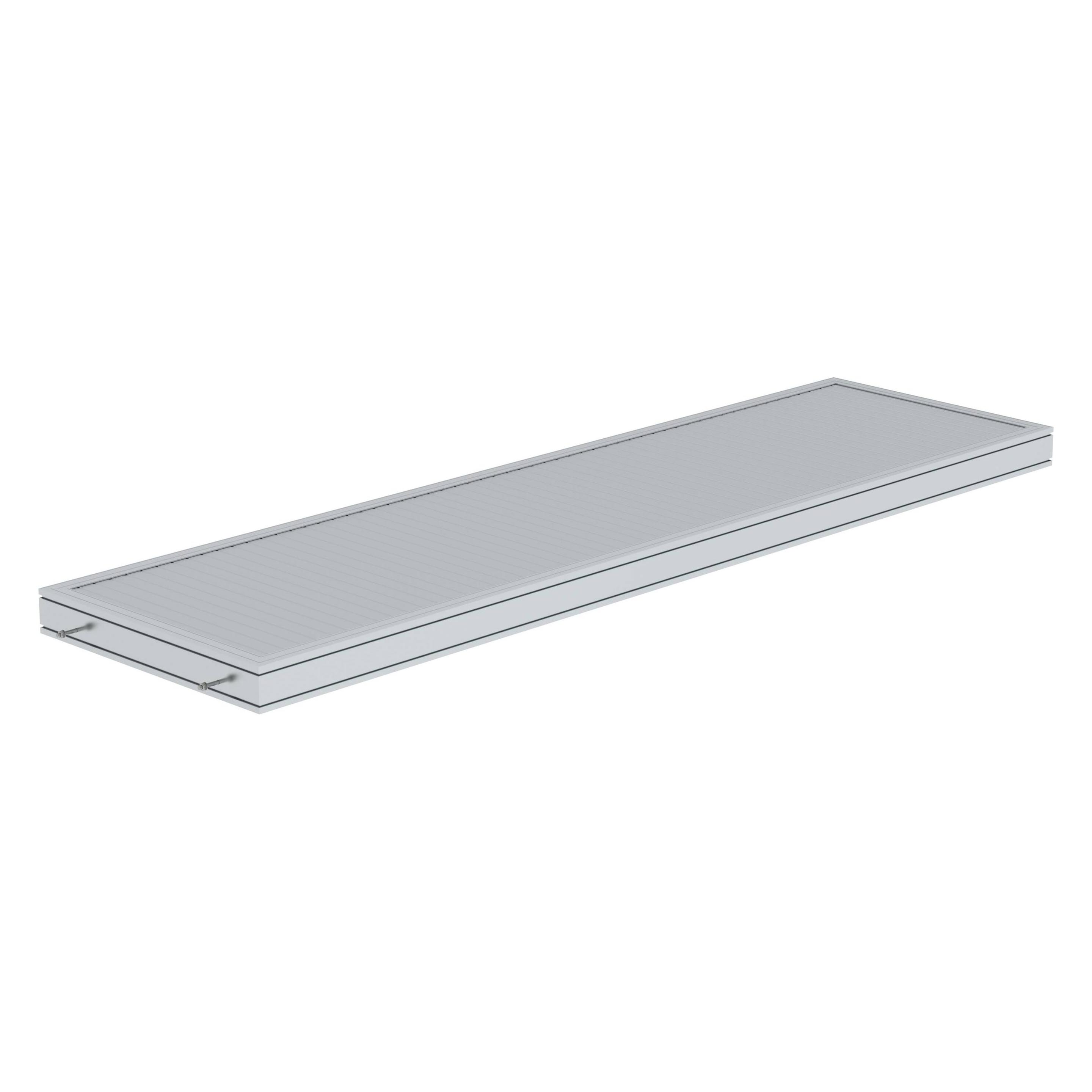Günzburger Plattform Aluminium geriffelt Plattformlänge 3060 mm (Plattformleiter, 306 cm) (632103)