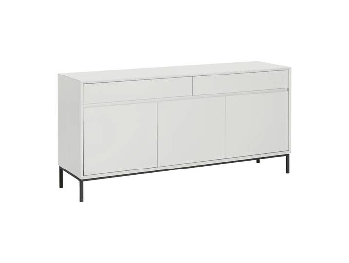 Sideboard Frame, Johann Jakob, lichtgrau, Holzwerkstoff