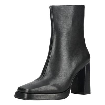 High-Heel-Stiefelette JEFFREY CAMPBELL "Jeffrey Campbell Stiefelette Leder", Damen, Gr. 40, schwarz, Leder, Schuhe