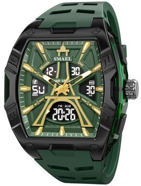 Youfap Market Waterproof Digital Sport Watch With Alarm, Night Light & Quartz Precision For Men And Women grenn