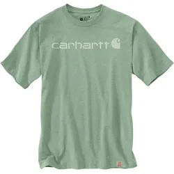 Carhartt Herren T-Shirt Dearborn 103361 Signature Logo Relaxed Fit Loden Frost Heather S