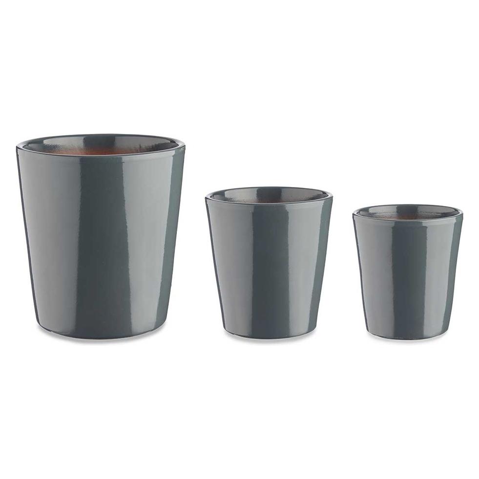 Ibergarden Satz von 3 konischen Keramik-Töpfen 14-17-22cm (45277906)