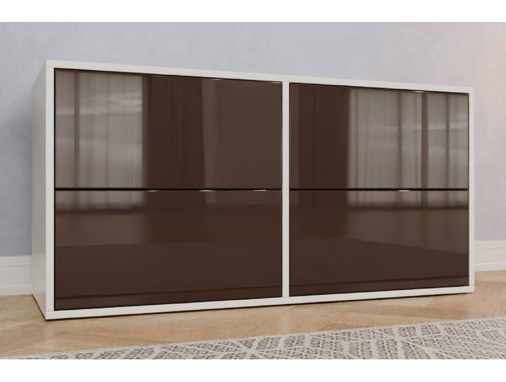 TV-Möbel nach Maß - RAL 8017 Schokoladenbraun - 65x130x50cm - Individuell konfigurieren
