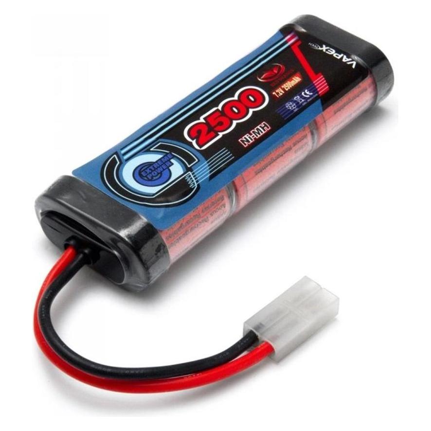 Vapex NiMH 7.2v 2500mAh Tamiya-connector (2500 mAh, 7.20 V) (VP2500SCH6T1)