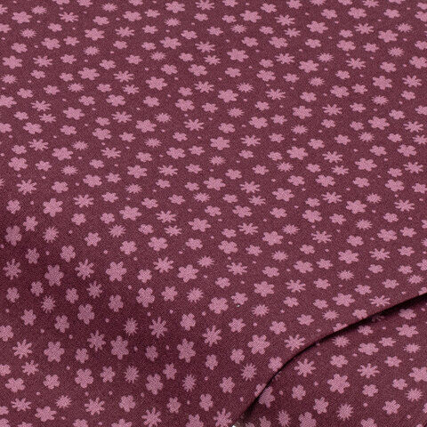 Baumwollstoff kleine Blümchen "Sina", mauve-color
