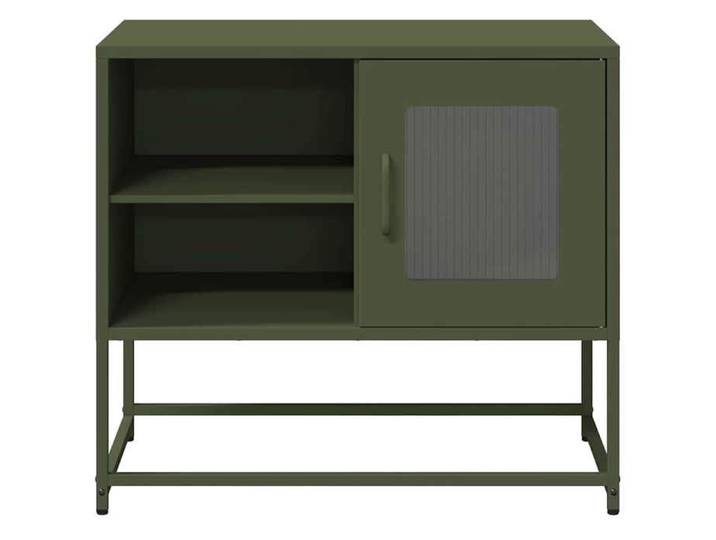 NEUF Armoire TV - Vert - Meuble TV - TABLE TV - vert olive 68x39x60 5 cm - acier TT5042