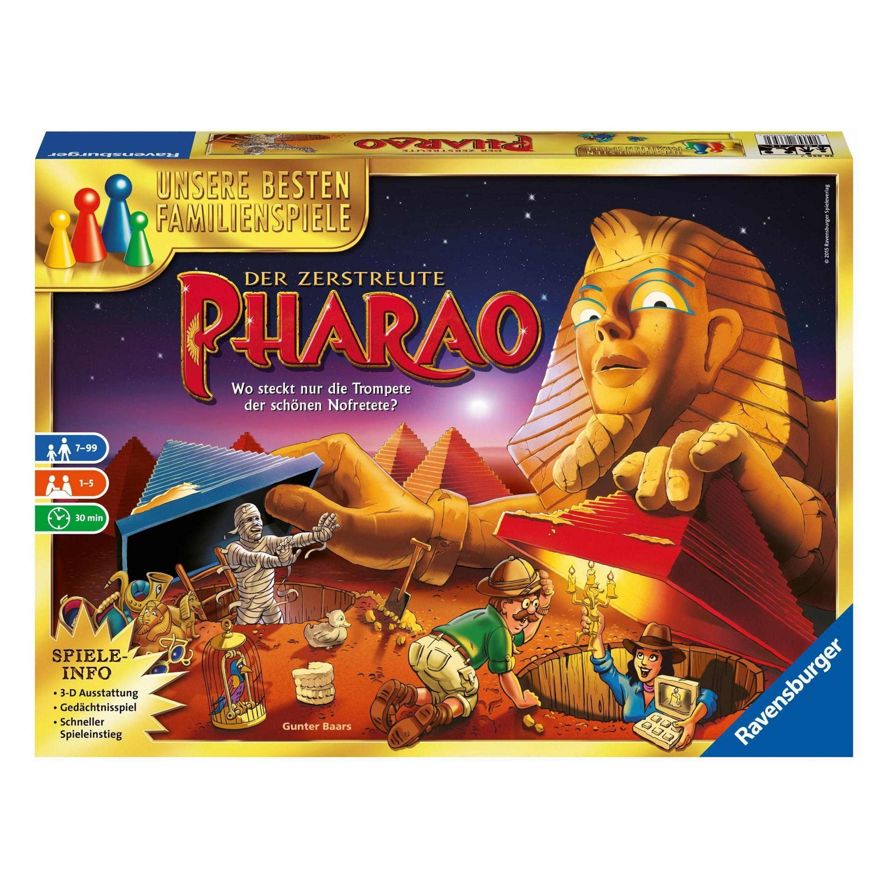 Ravensburger Der zerstreute Pharao (Deutsch, 1 - 5 Spieler) (26656)