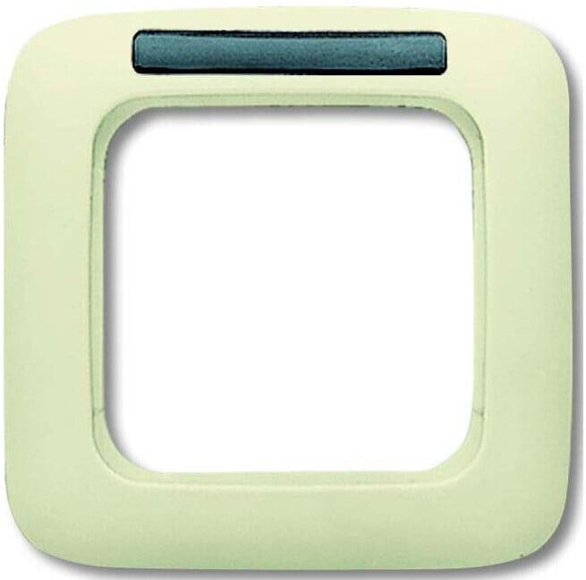 Busch-Jaeger Cadre simple blanc, fenêtre de visualisation 1721 NS-212 (2CKA001754A2221)
