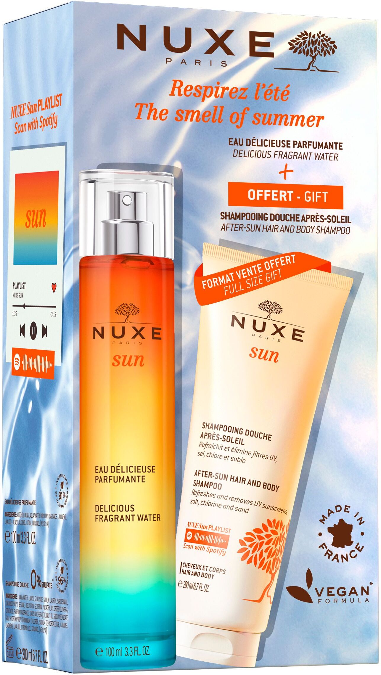 Nuxe Sun Set Duftspray+gratis Duschshampoo 1 St Kombipackung