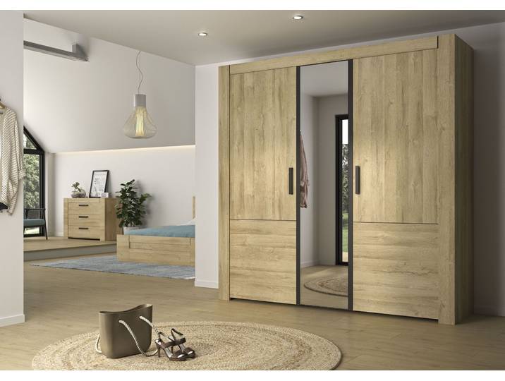 Hochkommode GAMI Sofia , gold (eiche goldfarben), B:116cm H:81cm T:48cm, Holzwerkstoff, Sideboards, Hochkommode, Kommode, universeller Stil, passt sich an alle Modernen Innenräume an