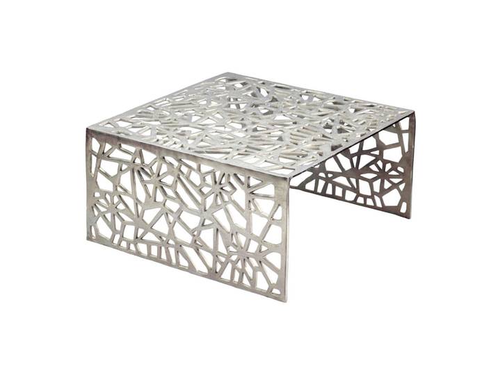 Livetastic Couchtisch, Silber, Metall, quadratisch, Wange, 60x31x60 cm, Wohnzimmer, Wohnzimmertische, Couchtische