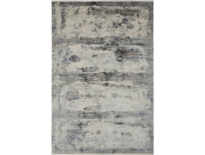 Dieter Knoll Webteppich, Creme, Schwarz, Textil, Abstraktes, rechteckig, 80x150 cm, Oeko-Tex® Standard 100, leicht zusammenrollbar, Teppiche & Böden, Teppich, Webteppich
