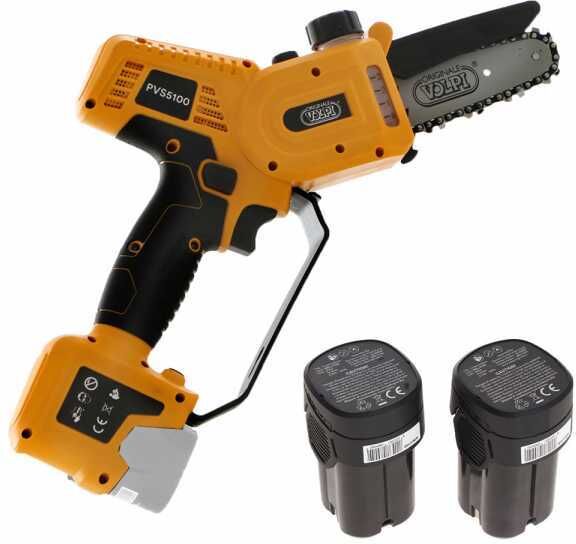 Élagueuse à batterie manuelle Volpi Predator PVS5100 - 2x 14.4V 2.5Ah