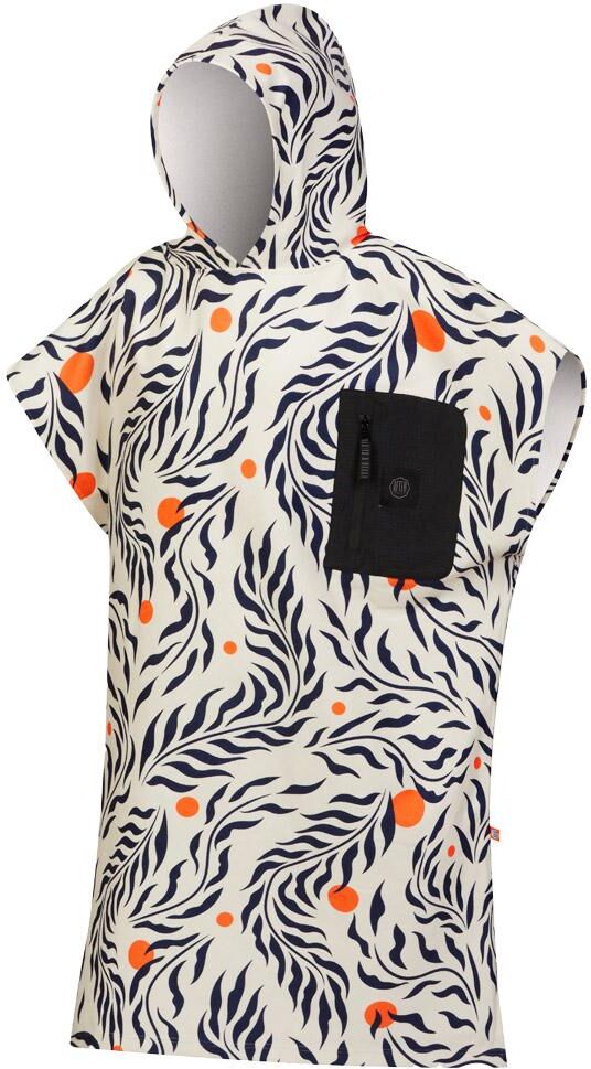 After Essentials  - Tech Pocket Series Poncho Feather Leaves - Poncho de bain