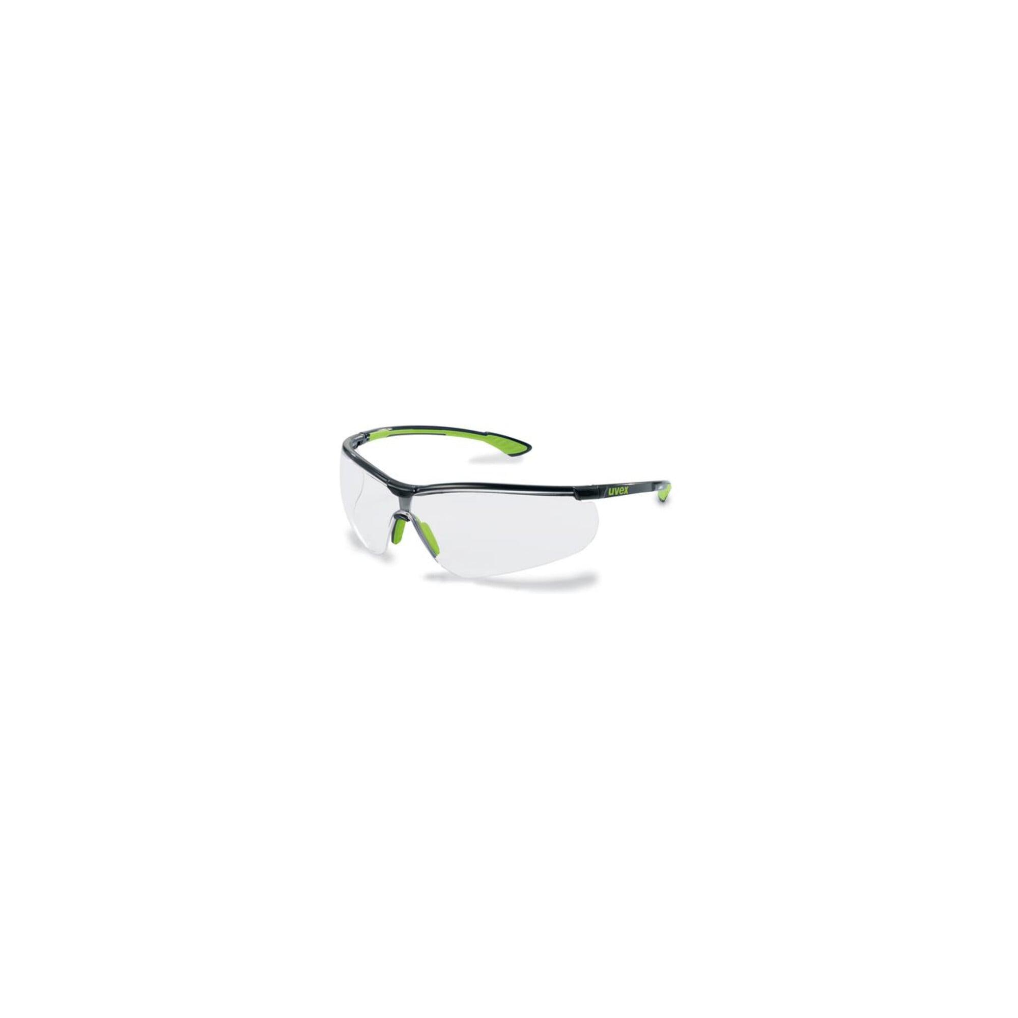 uvex Bügelbrille uvex sportstyle, UV400 farblos supravision excellence sw/lime (9193265)
