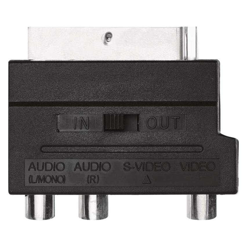 Emos Reduktion SCART auf 3x CINCH + SVHS Adapter (Antennenkabel) (43039482)