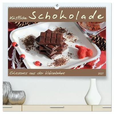Schokolade - aus der Kakaobohne (hochwertiger Premium Wandkalender 2027 DIN A2 quer), Kunstdruck in Hochglanz