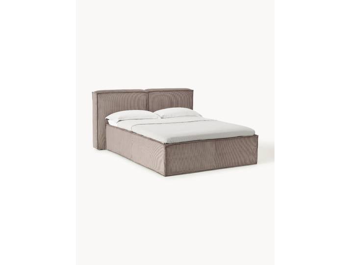 Cord-Boxspringbett Lennon