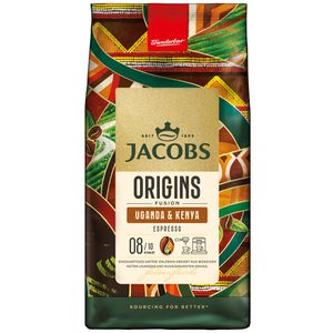 Jacobs Kaffee Origins Uganda & Kenya, Espresso, ganze Bohnen, Arabica & Robusta, 1 kg