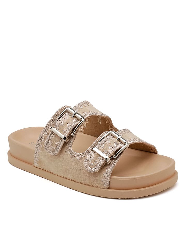 Sixth Sens Pantoletten in Beige - 36
