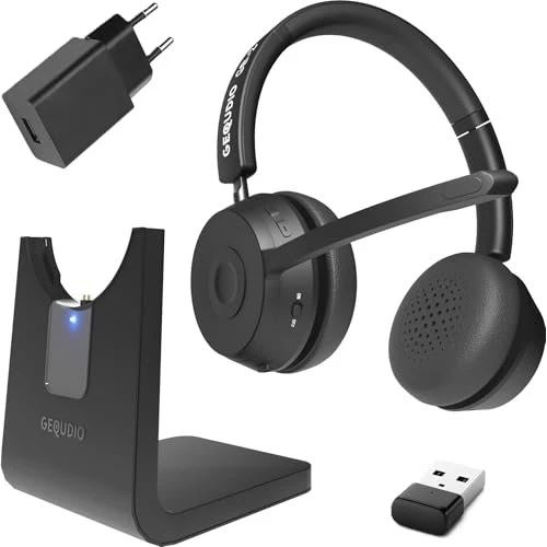 Gequdio Bluetooth Headset GB-2 mit Ladestation,USB,Netzteil