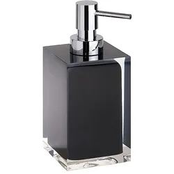 Brillantbad BISTA Seifenspender Polyresin Schwarz 70x172x82 mm, 250 ml für Bad & Küche >> Freistehend anwendbar