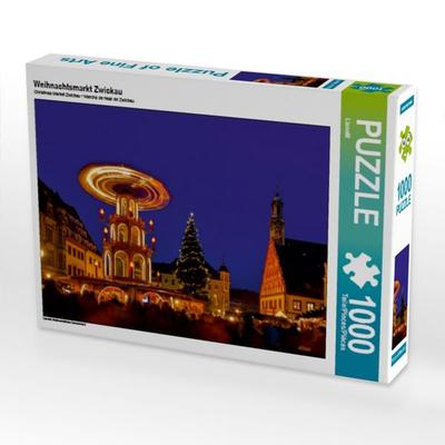 CALVENDO Puzzle Weihnachtsmarkt Zwickau | 1000 Teile Lege-Größe 64x48cm Foto-Puzzle für glückliche Stunden