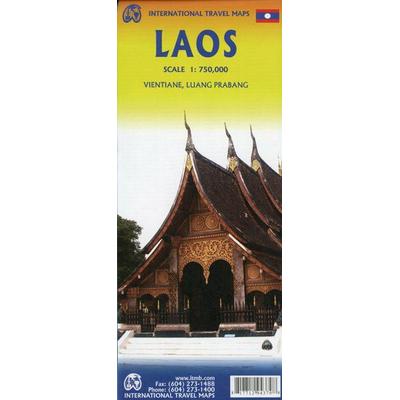 Touristik Karte Laos 1:750 000, Karte von , International Travel Maps, 978-1-77129-437-9
