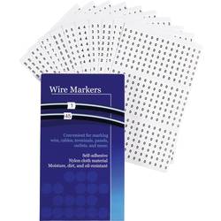TRU COMPONENTS 1566878 Bedruckte Klebemarker Aufdruck 0 - 9 606603