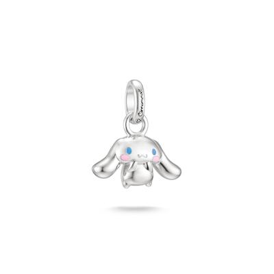 Charm-Einhänger THOMAS SABO "THOMAS SABO  Hello Kitty Cinnamoroll Charm - Connect", bunt (silberfarben, hellblau, rosa), Charms, Damen, Metall, Emaille