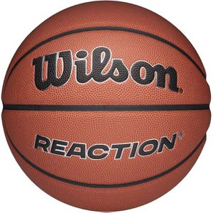 WILSON Basketball Reaction Plus, indoor & outdoor, Größe 6, braun/silber, 540 Gramm, Trainingsball