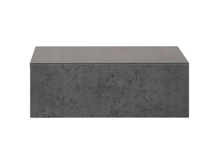 CARO-Möbel Hängender Nachttisch Anne Beton dunkel, Dunkelgrau, Mode, 42x14x30 cm, Schlafzimmer, Nachtkästchen