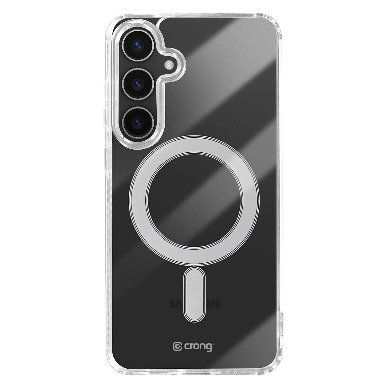 Crong Samsung S25+ MagSafe transparent Hülle (Samsung Galaxy S25, Samsung Galaxy S25+) (CRGCSHMSGS25PTRS)