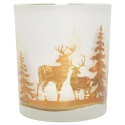 Windlicht Hirsche 8cm