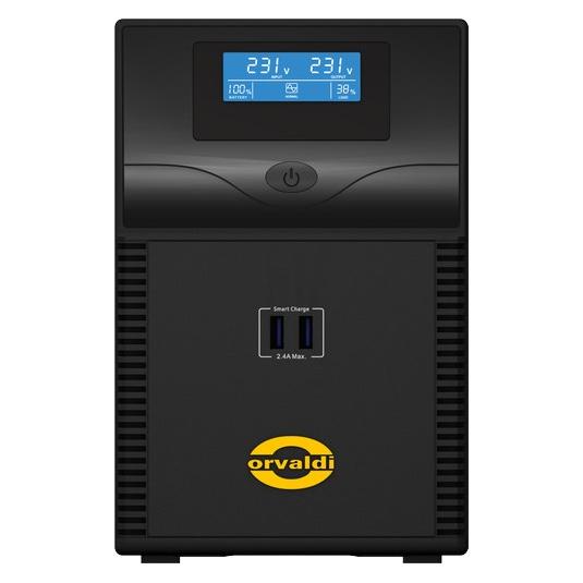 Orvaldi ID1K5CH Unterbrechungsfreie Stromversorgung (USV) Line-Interaktiv 1,5 kVA (1500 VA, 900 W, Line-Interaktiv USV) (ID1K5CH)