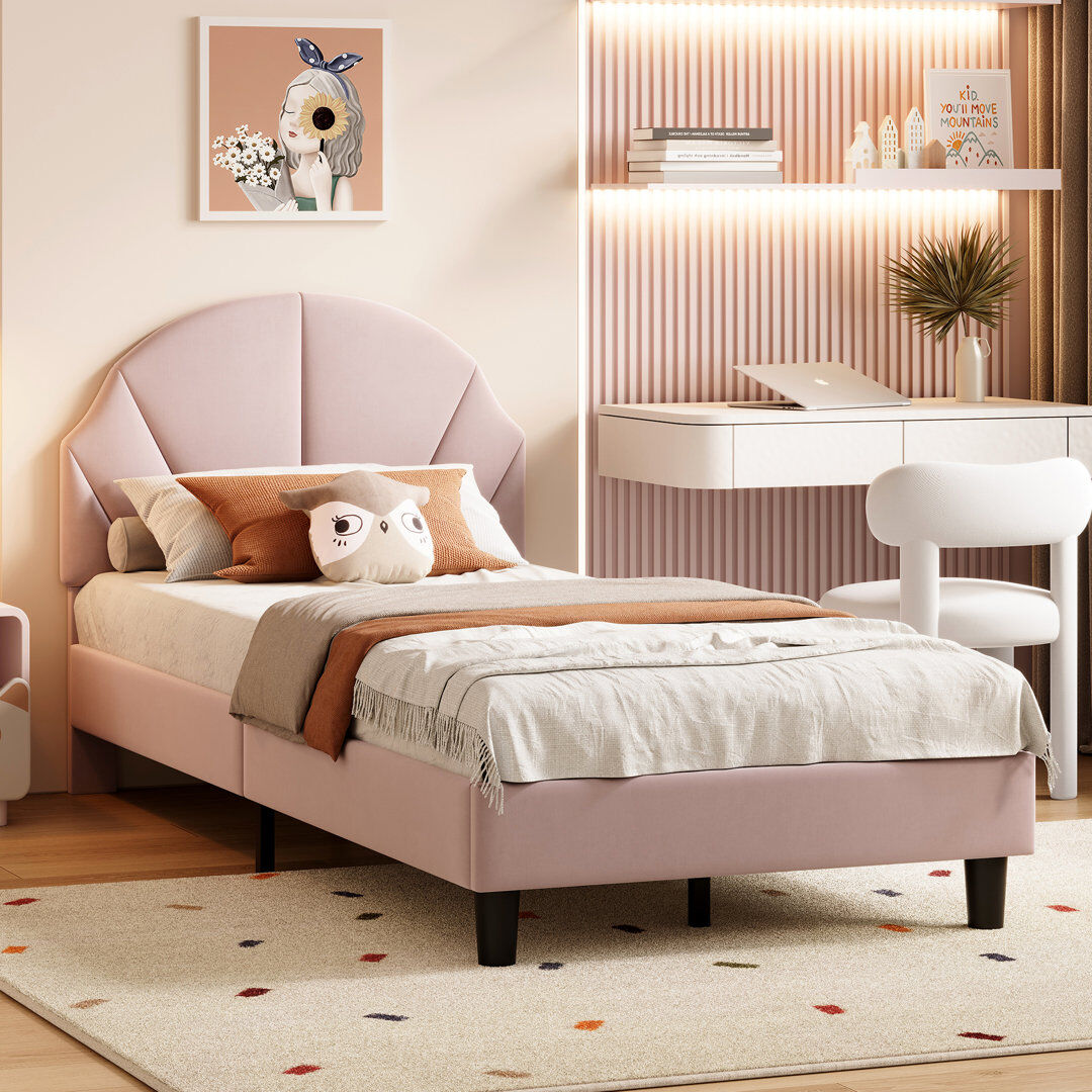 Highland Dunes Bed Pink 90